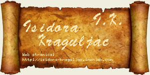 Isidora Kraguljac vizit kartica